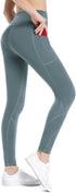 High Waisted Tummy Control Leggings-Yoga-Pants with Pockets Leggings for Women Workout Squat Proof Tights